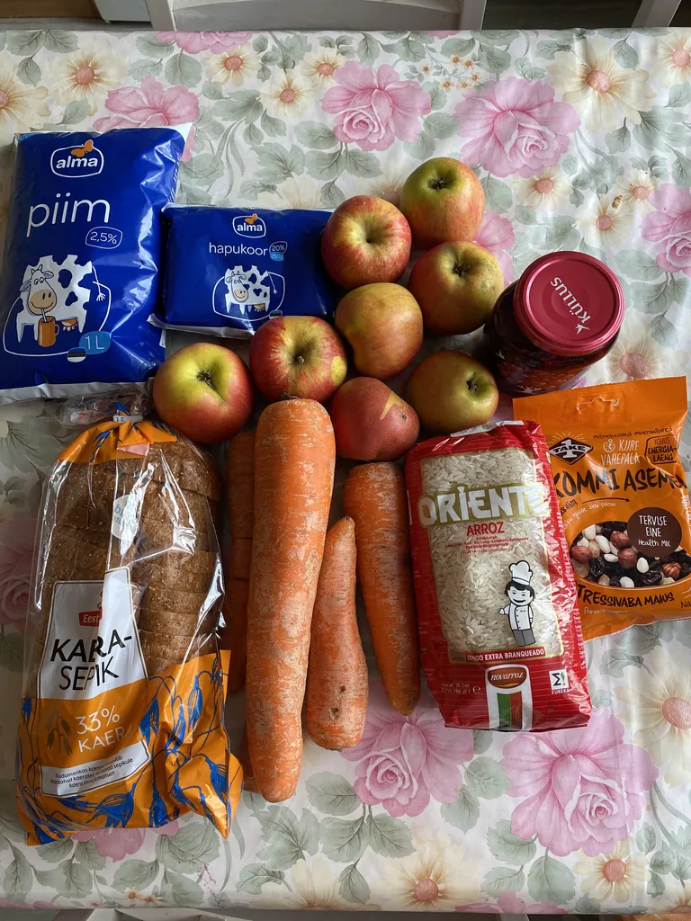 Продуктовый пакет в Тарту (русская школа).