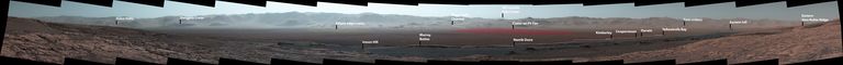 Curiosity teekond punasel planeedil. Vajuta pildile, et näha täissuuruses fotot