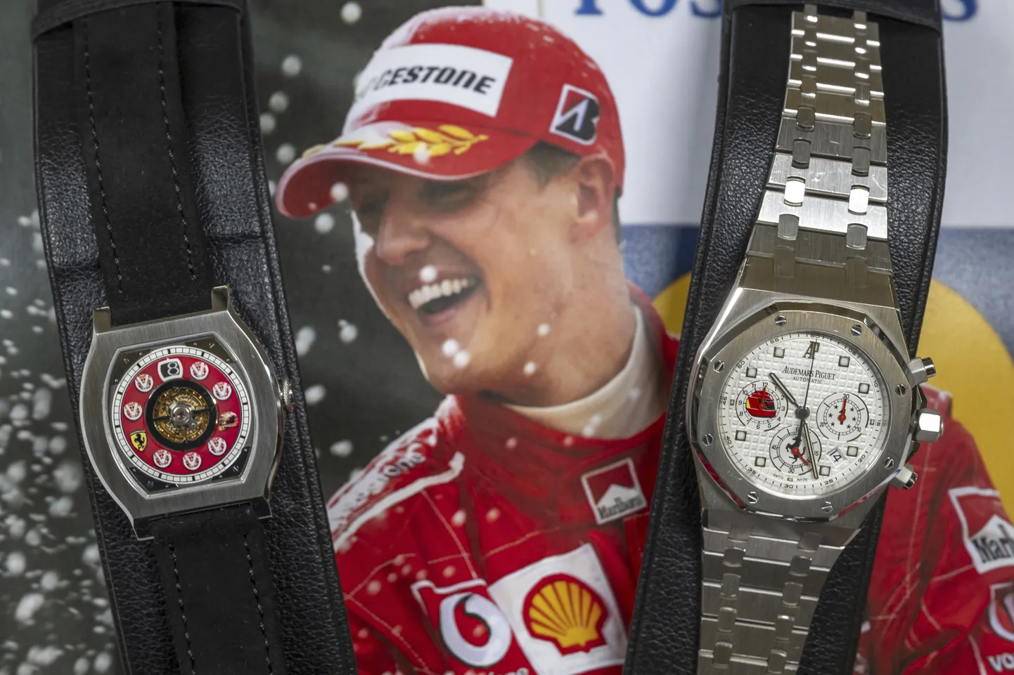 Michael Schumacher ja tema kellad, mis mõni aeg tagasi maha müüdi.