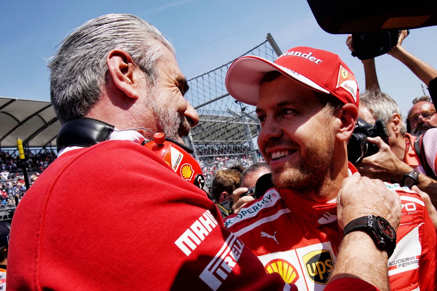 Ferrari meeskonna juhi Maurizio Arrivabene ja sõitja Sebastian Vetteli eesmärgid olid kõrged, aga need jäid saavutamata.