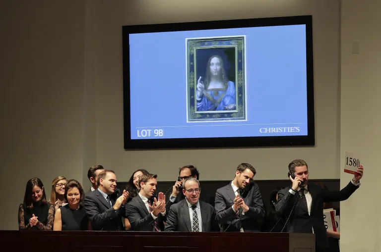 Leonardo da Vinci «Salvator Mundi» müüdi Christie oksjonimaja oksjonil 450 miljoni dollari eest