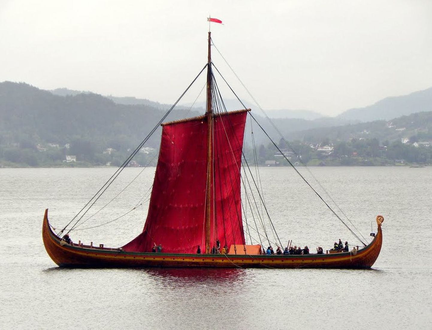 Tänapäeva suurim viikingilaev Harald Hårfagre