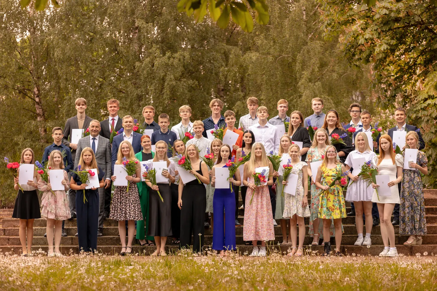 Võru linna parimate õpilaste vastuvõtt 2024. aastal.