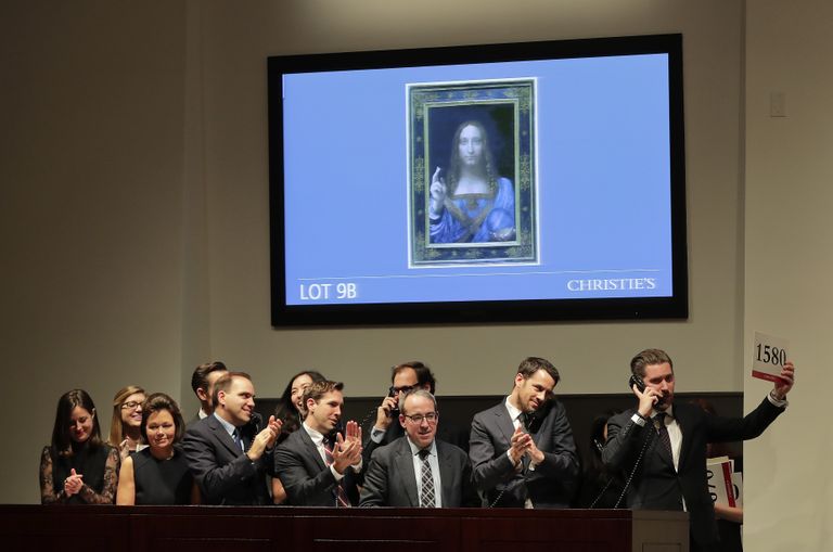 Leonardo da Vinci «Salvator Mundi» müüdi Christie oksjonimaja oksjonil 450 miljoni dollari eest