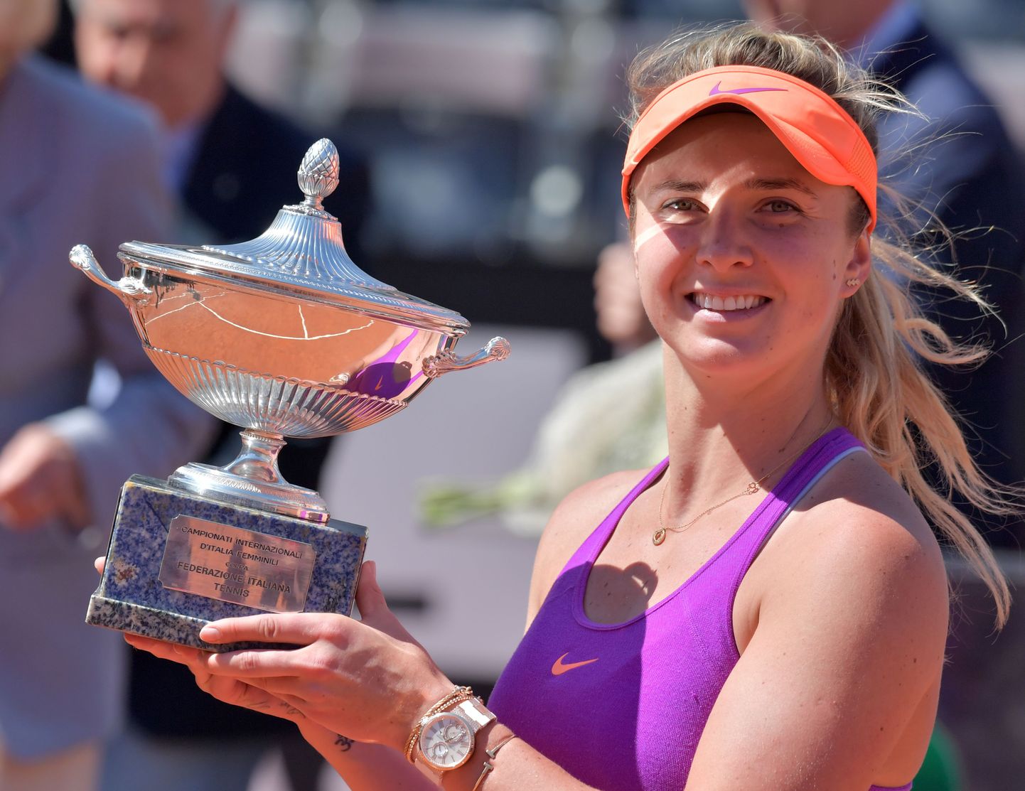 Elina Svitolina võitis Rooma tenniseturniiri.