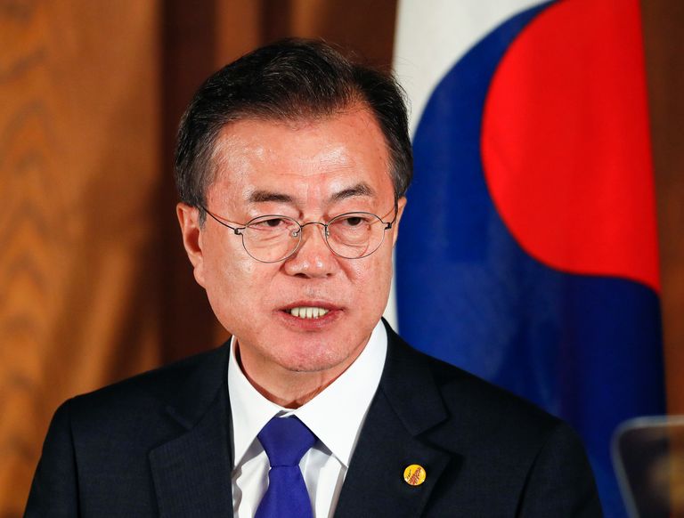 Lõuna-Korea president Moon Jae-in. 