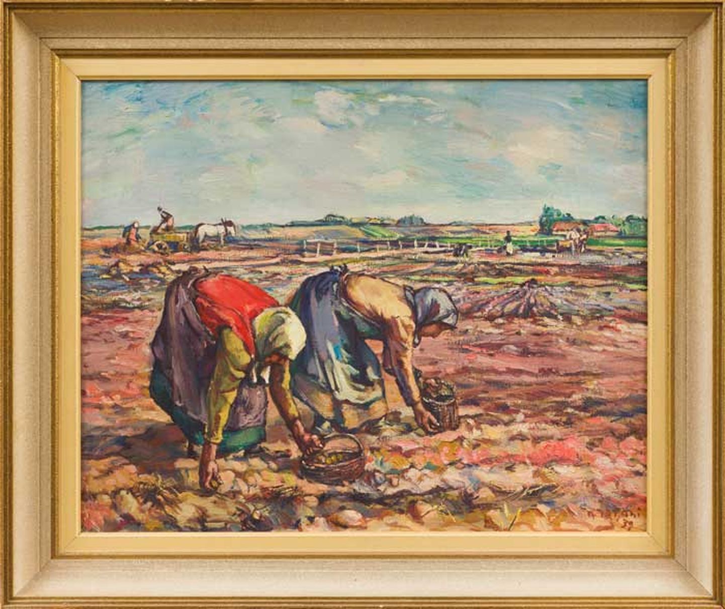 Andrus Johani "Kartulipanijad". 
1939. Õli, lõuend (Oil, canvas) 68.5 x 85.5 cm(raamitud)