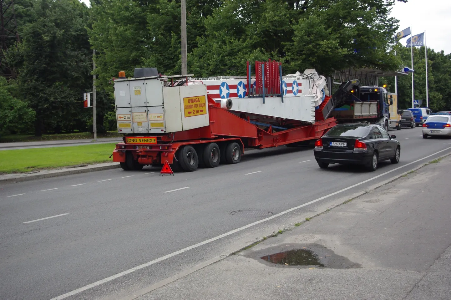 Veok, mille juht põhjustas Tartu kesklinnas korraliku ummiku.