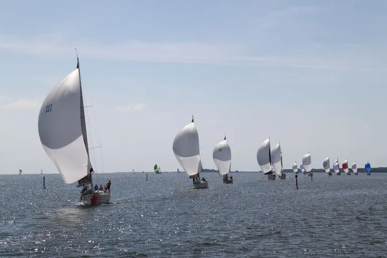 A. Le Coq Muhu Väina regatt 2014 - Jahid saabuvad Roomassaarde
Foto: