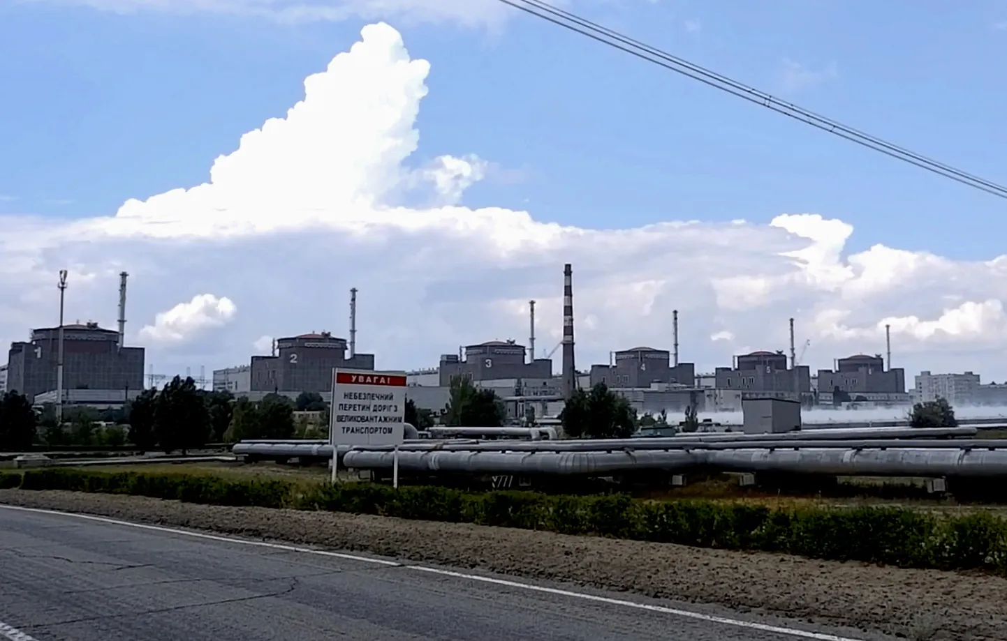 Venemaa okupeeritud Ukraina Zaporižžja tuumajaam.