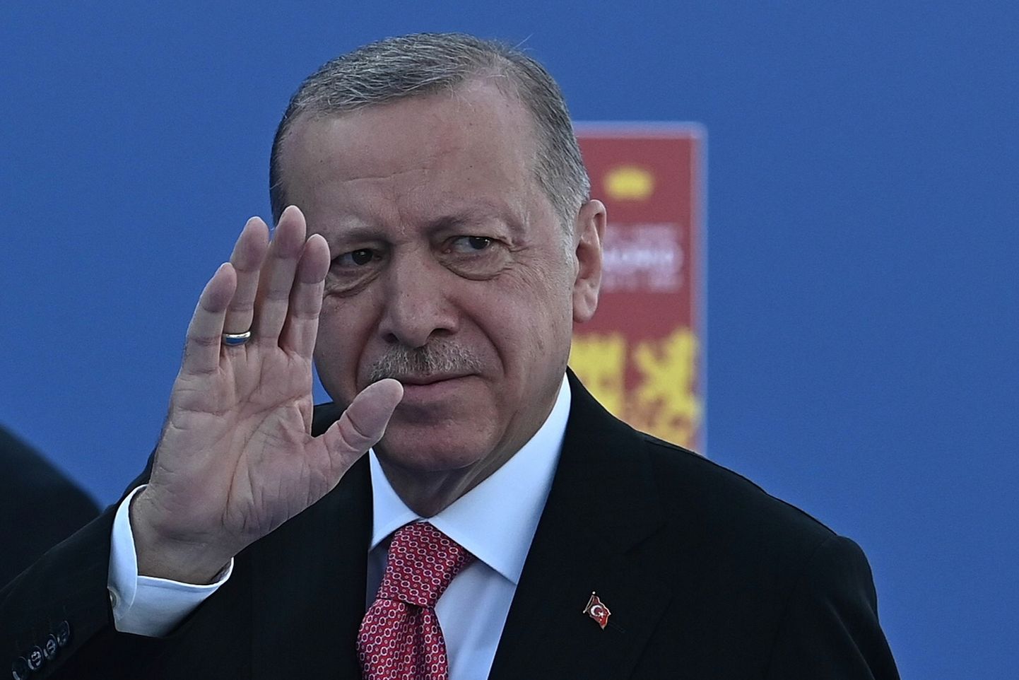 Türgi president Recep Tayyip Erdoğan NATO tippkohtumisel Madridis.