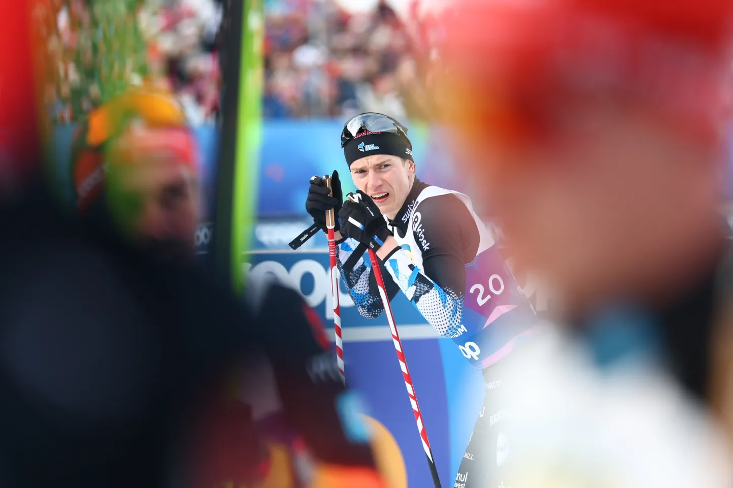 Kristjan Ilves pärast kompaktvõistluse suusasõidu lõppu.