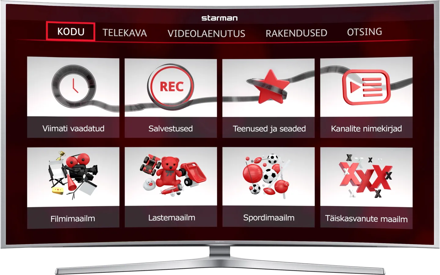 Starmani uuendatud nutitelevisioon.