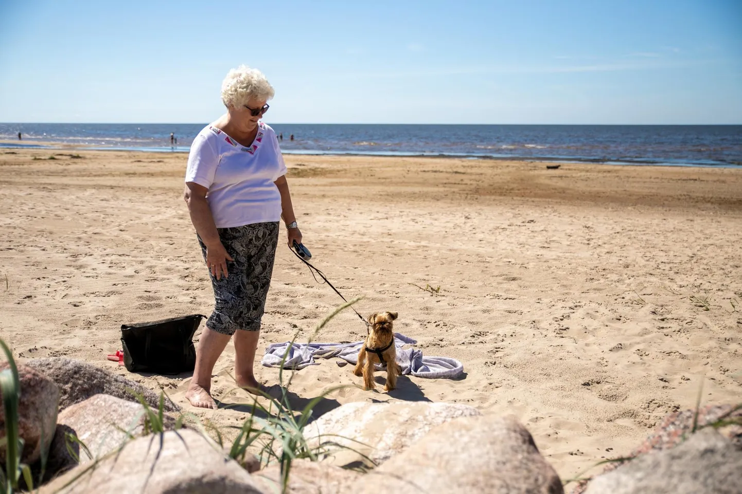 “Sel ­kevadel on ­näha, et siin on tööd tehtud, kõrkjaid on niidetud ja kivide ­vahelt liiva pühitud,” räägib Kabli rannas 2001. aastast suvi­tanud pealinna proua Leili.