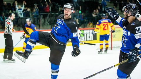 Fännide närvidega mänginud Eesti koondis jätkas MMi võiduga