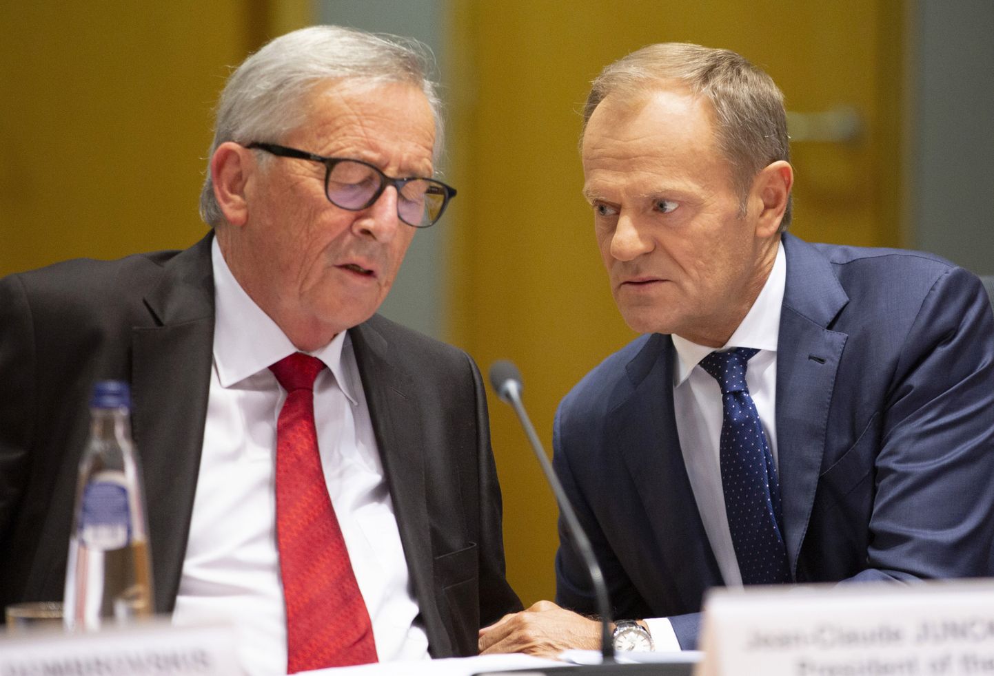 Euroopa Komisjoni president Jean-Claude Juncker ja Euroopa Ülemkogu alaline eesistuja Donald Tusk.