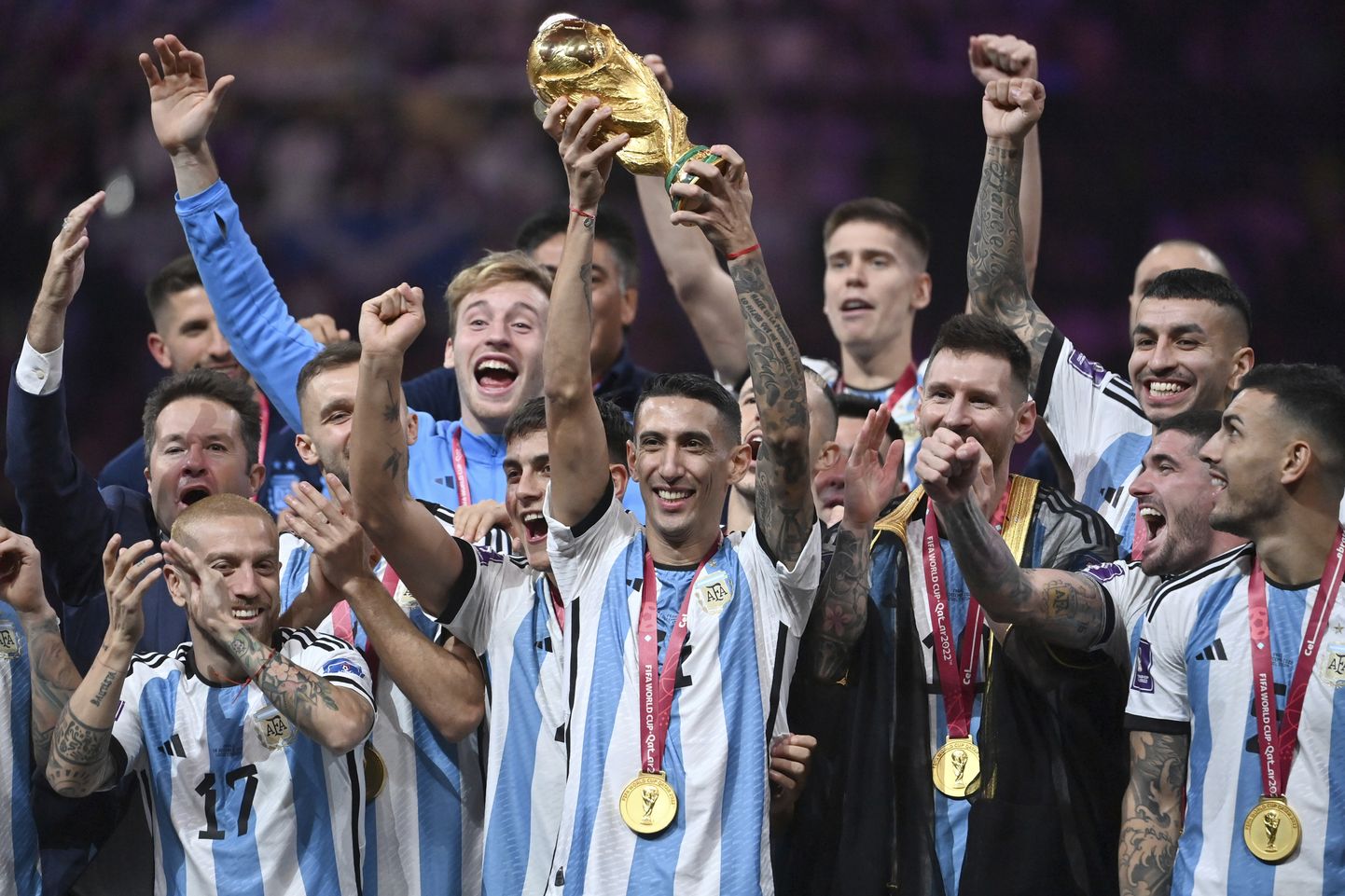 2022. gada Pasaules kausa ieguvēji Argentīnas futbolisti