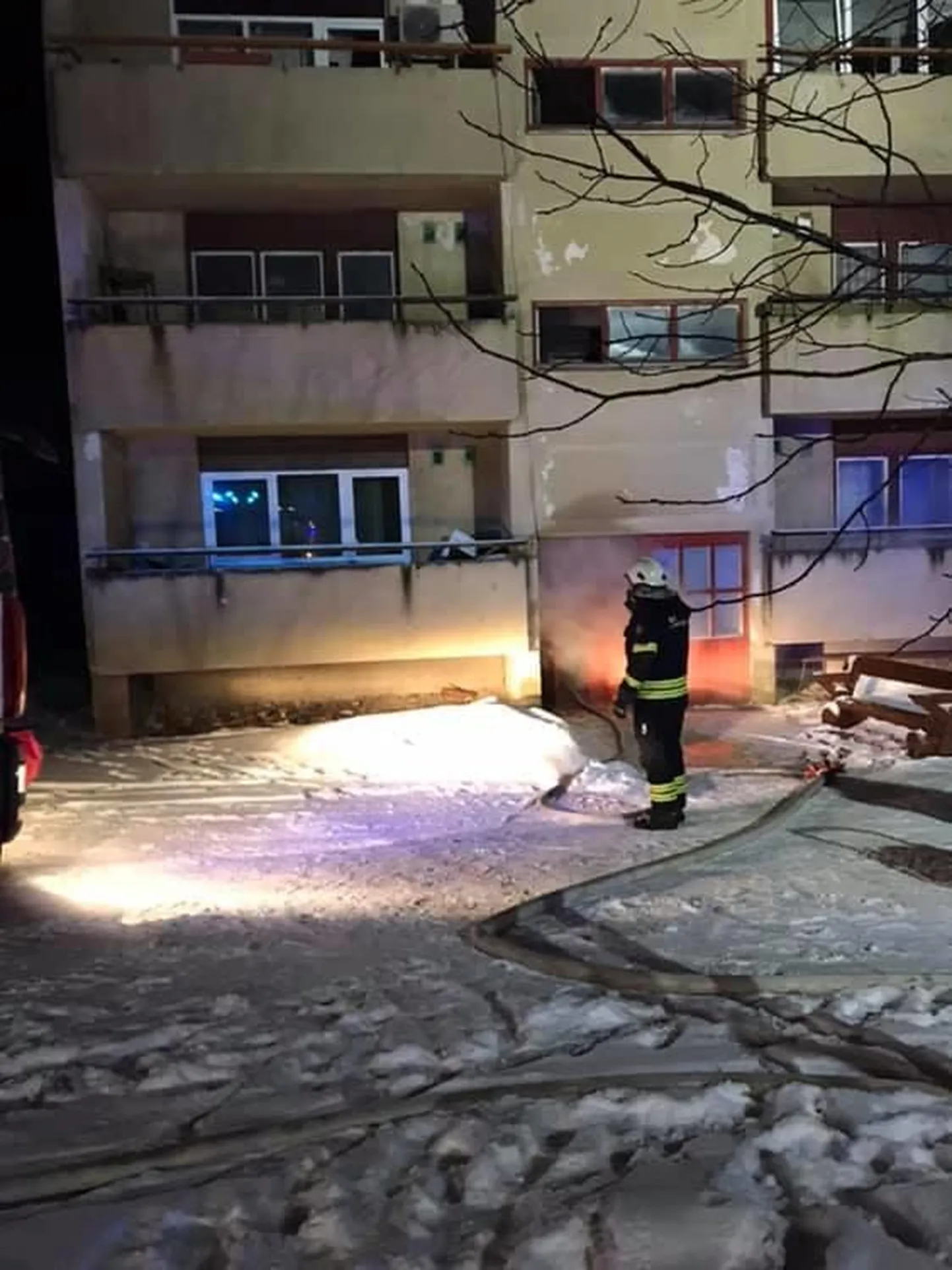 Keldris puhkes tulekahju. FOTO: Päästeamet