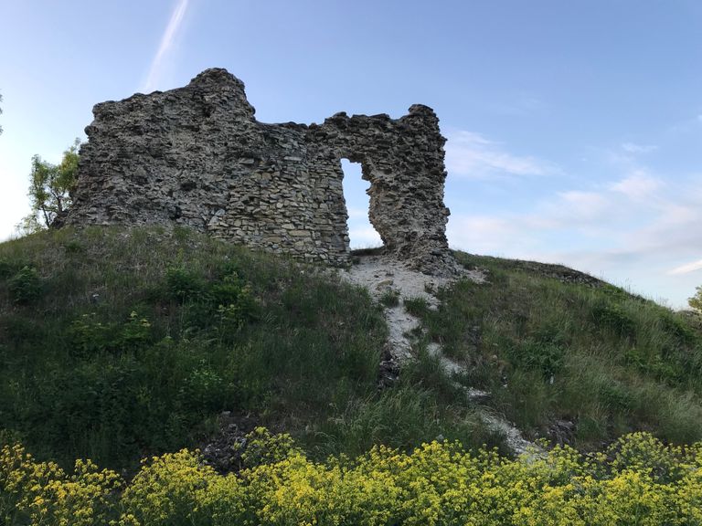 Руины средневековой крепости в Лихула.