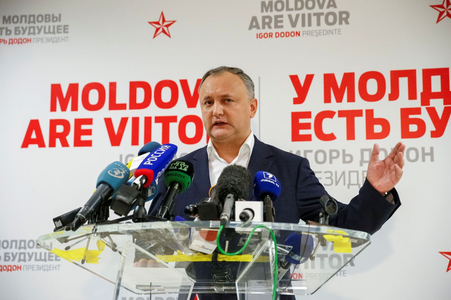 Moldova presidendivalimised võitnud Sotsialistliku Partei liider Igor Dodon