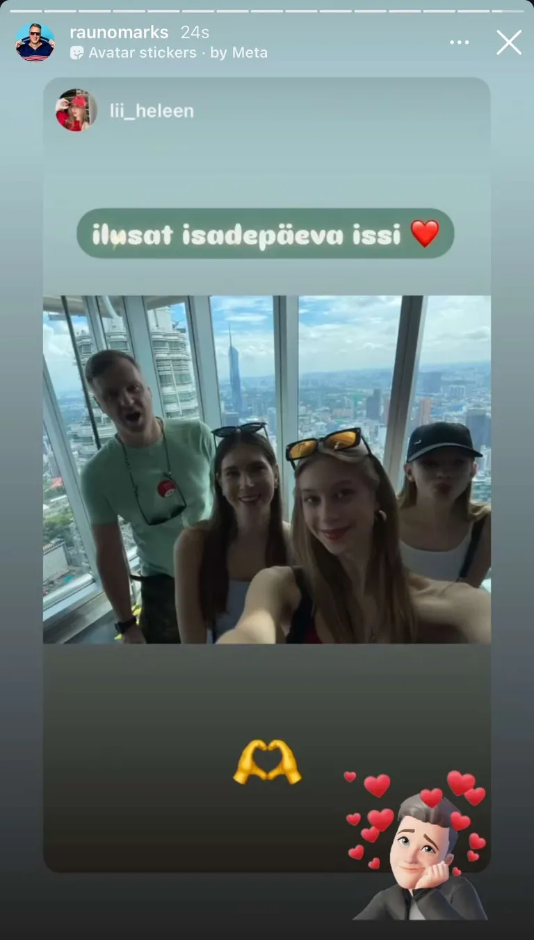 Kuvatõmmis Instagramist.
