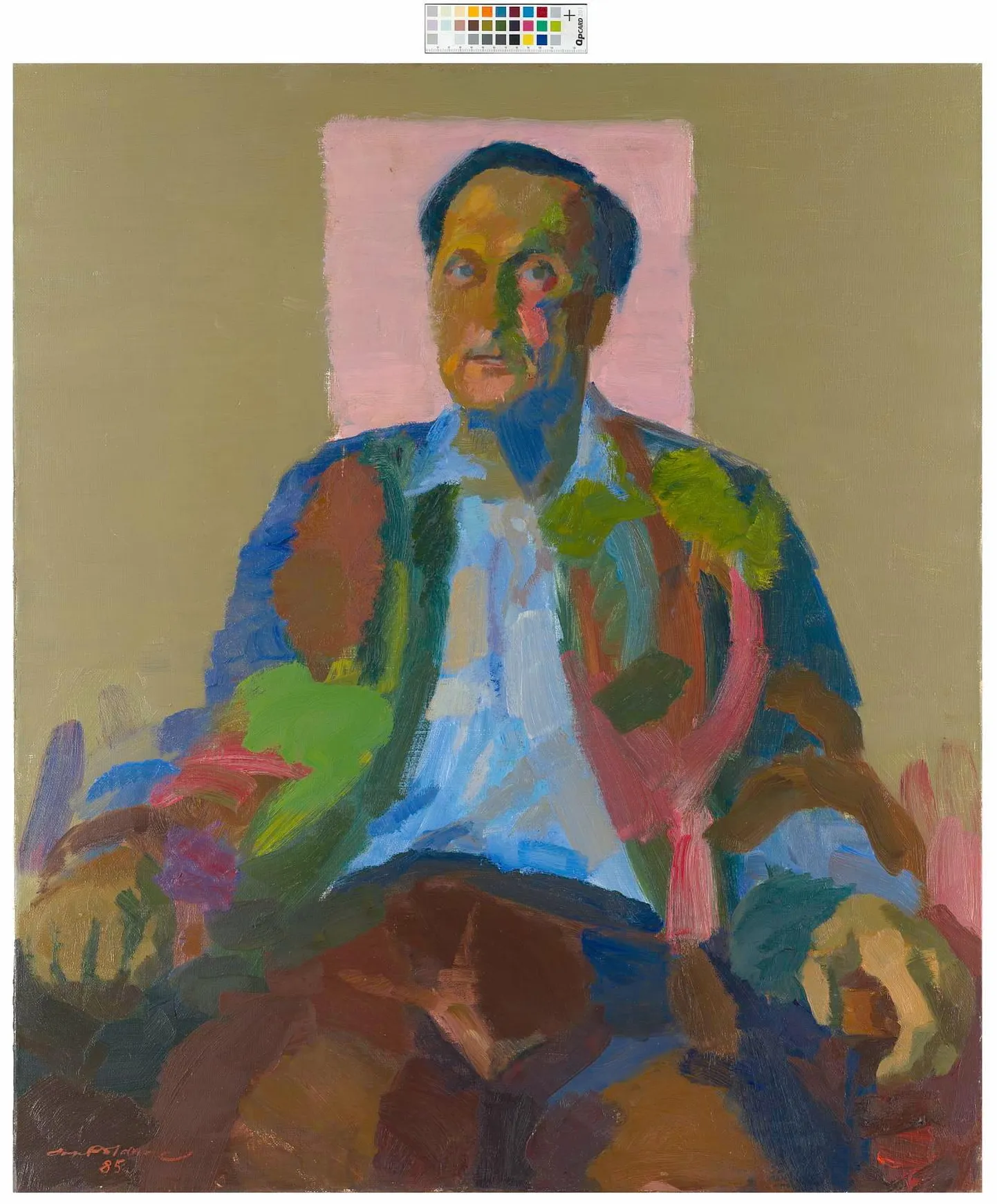 Jaak Kangilaski portree. Enn Põldroos, 1985. Tartu kunsti-muuseum.