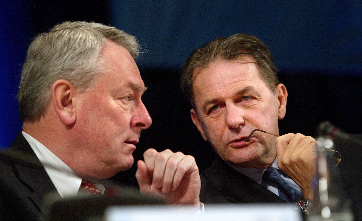 Dick Pound(vasakul) ja ROKi president Jacques Rogge.