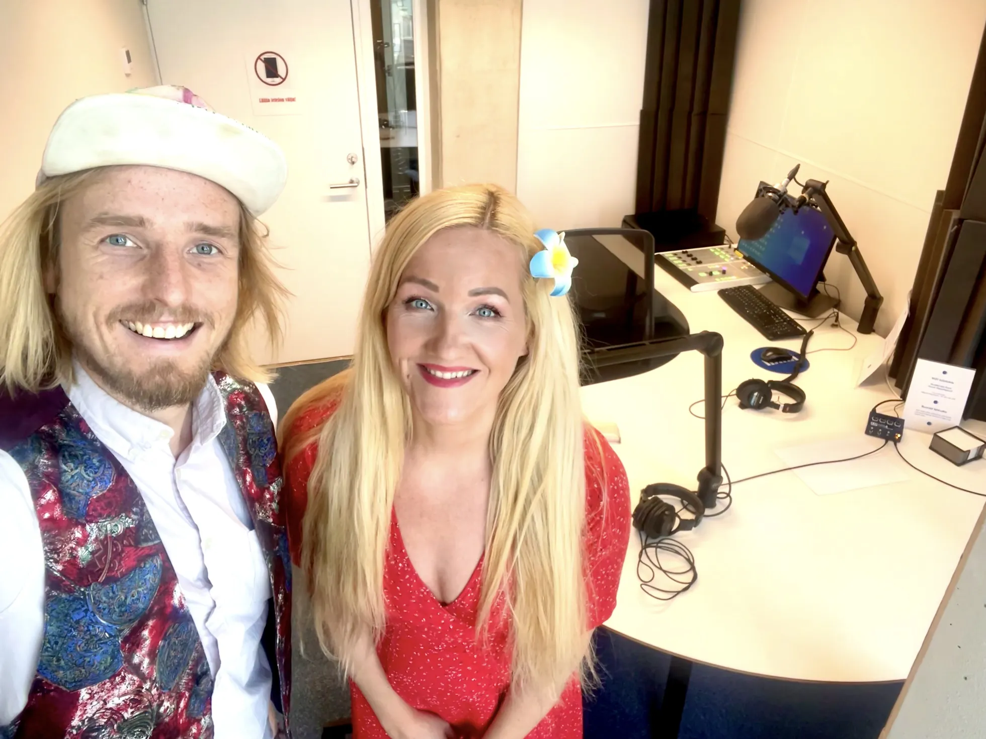 Toomas Laigu ja Kristinka stuudios.