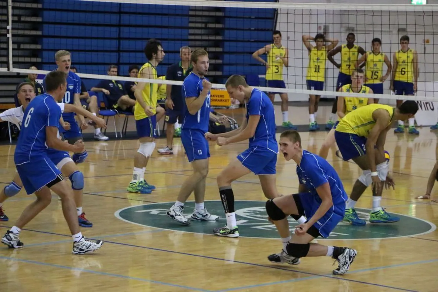Eesti U18 koondise mängijad.