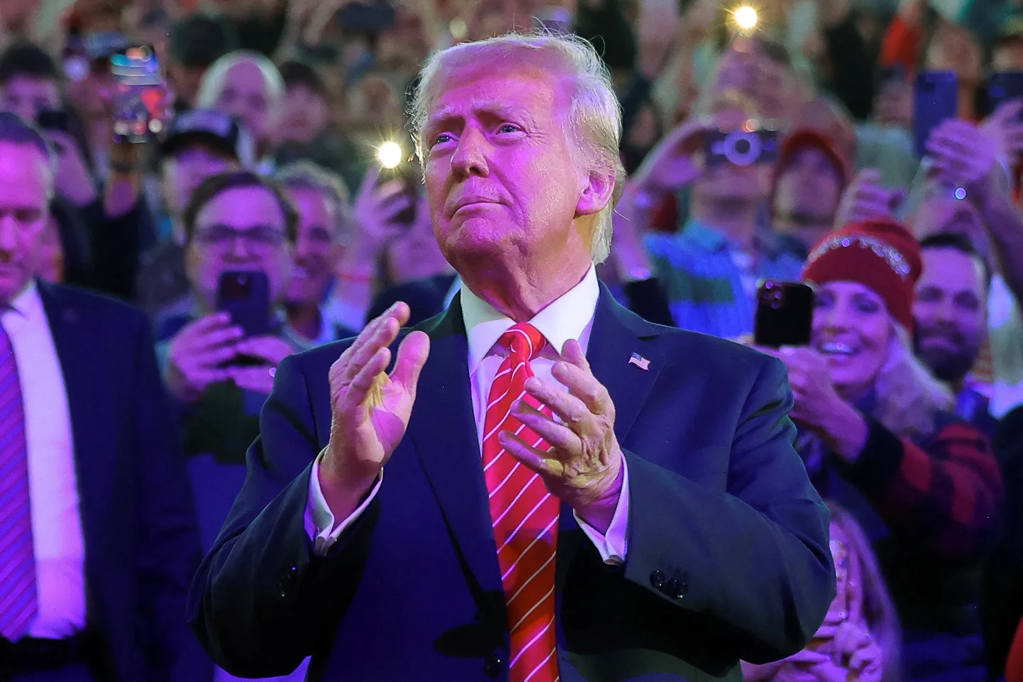 Donald Trump eile ametisse vannutamise eelsel rahvakogunemisel Washingtonis.