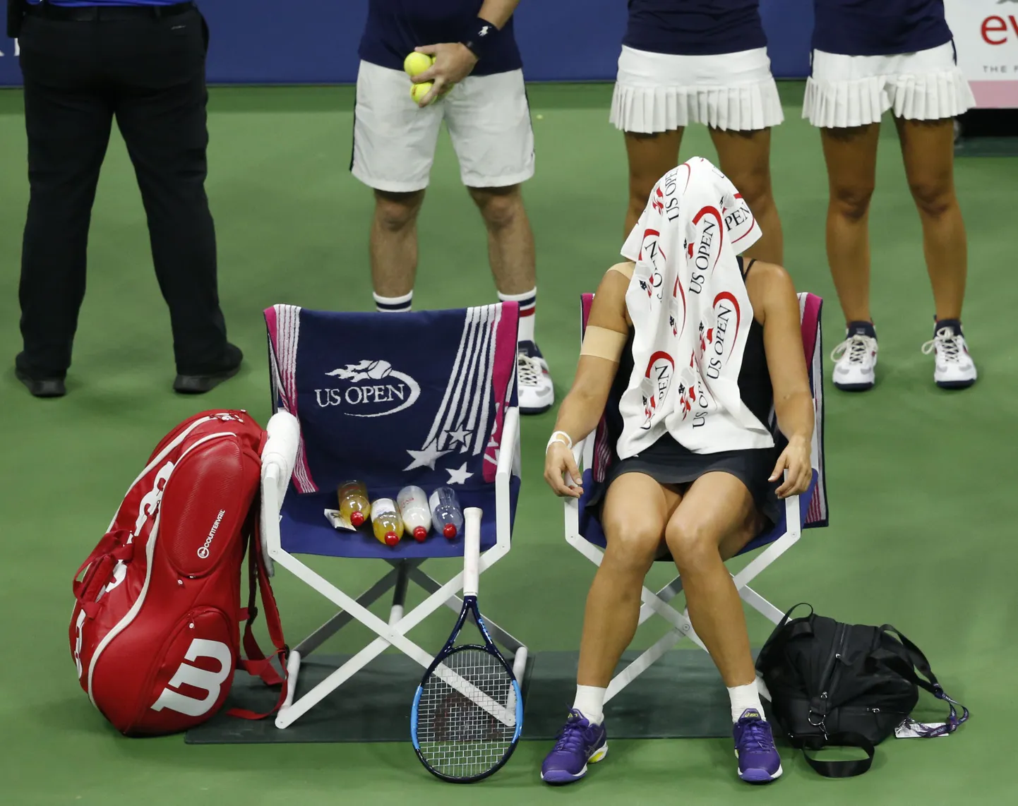 Kaia Kanepi geimide vahel omamoodi keskendumas. Kaheksa mängu New Yorgis lisasid talle edasiseks oluliselt nii enesekindlust, tabelipunkte kui rahalisi vahendeid.