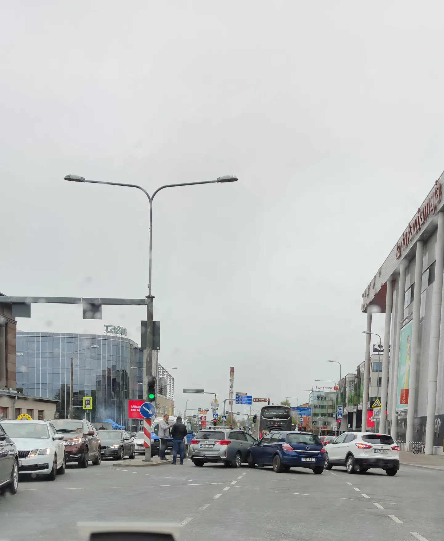 Kokkupõrge Riia ja Turu tänava ristmikul.