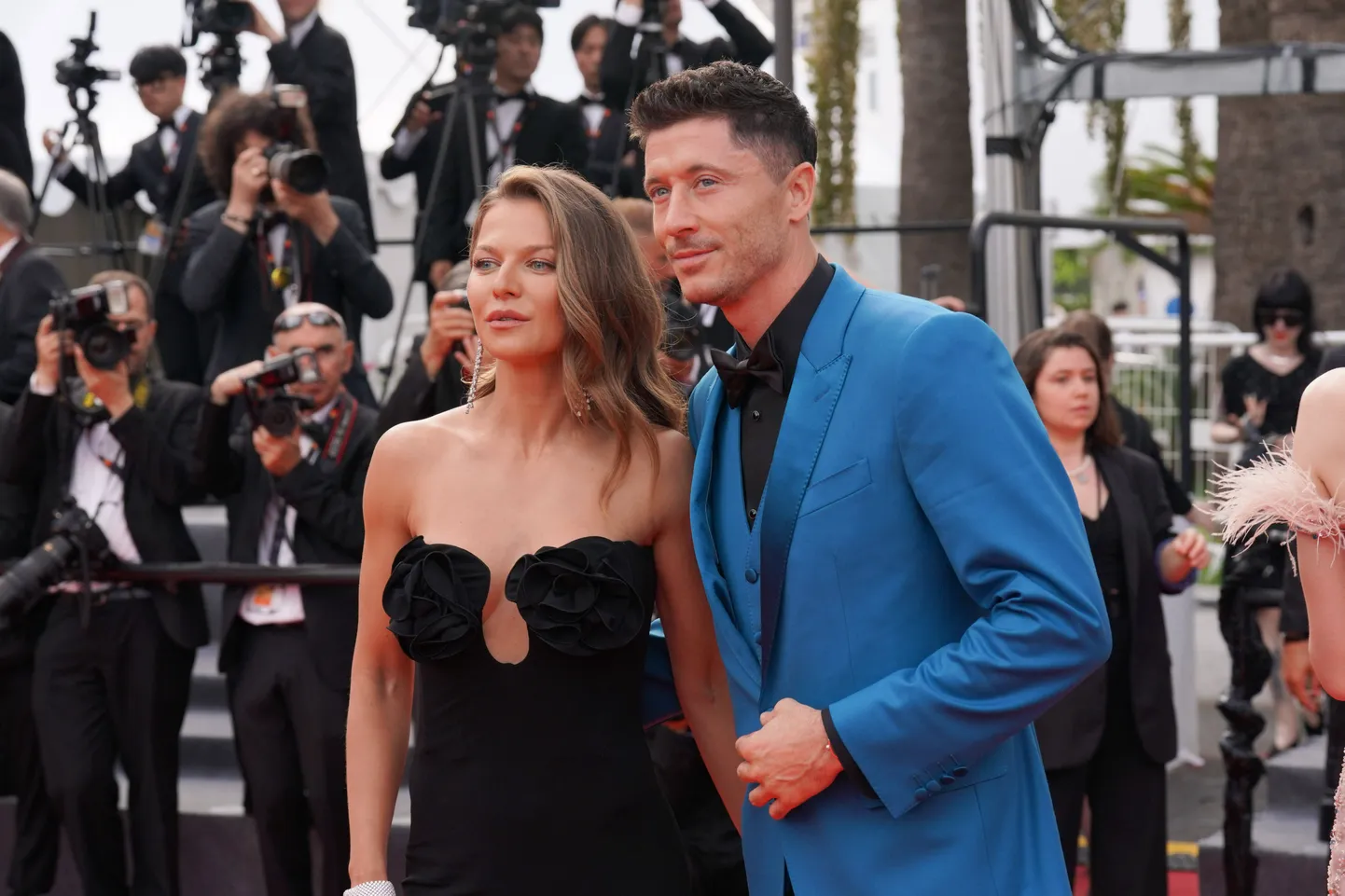 Robert Lewandowski (paremal) ja Anna Lewandowska.