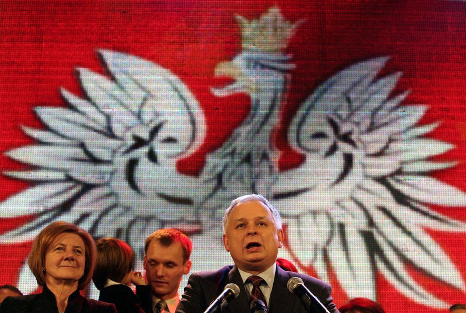 Hukkunud Poola president Lech Kaczyński ja tema abikaasa Maria.