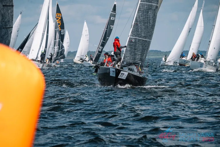 Lagle III (Finn Express 83) Ülari Velviste juhtimisel Haapsalu Jahtklubist - A. Le Coq 66. Muhu Väina regatt 2023