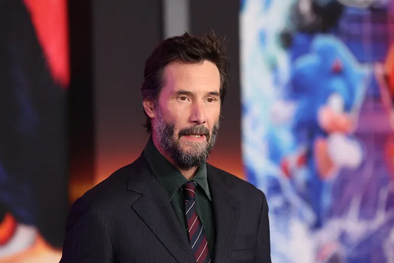 Keanu Reeves uue koguperefilmi «Siil Sonic 3» esilinastusel.