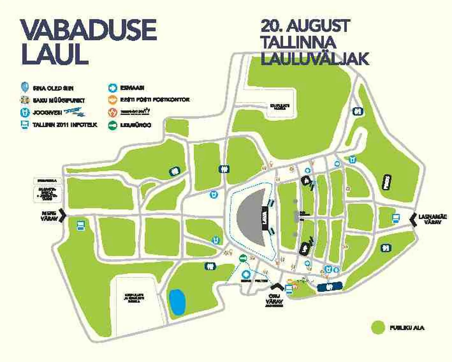 «Vabaduse laul» lauluväljakul.
