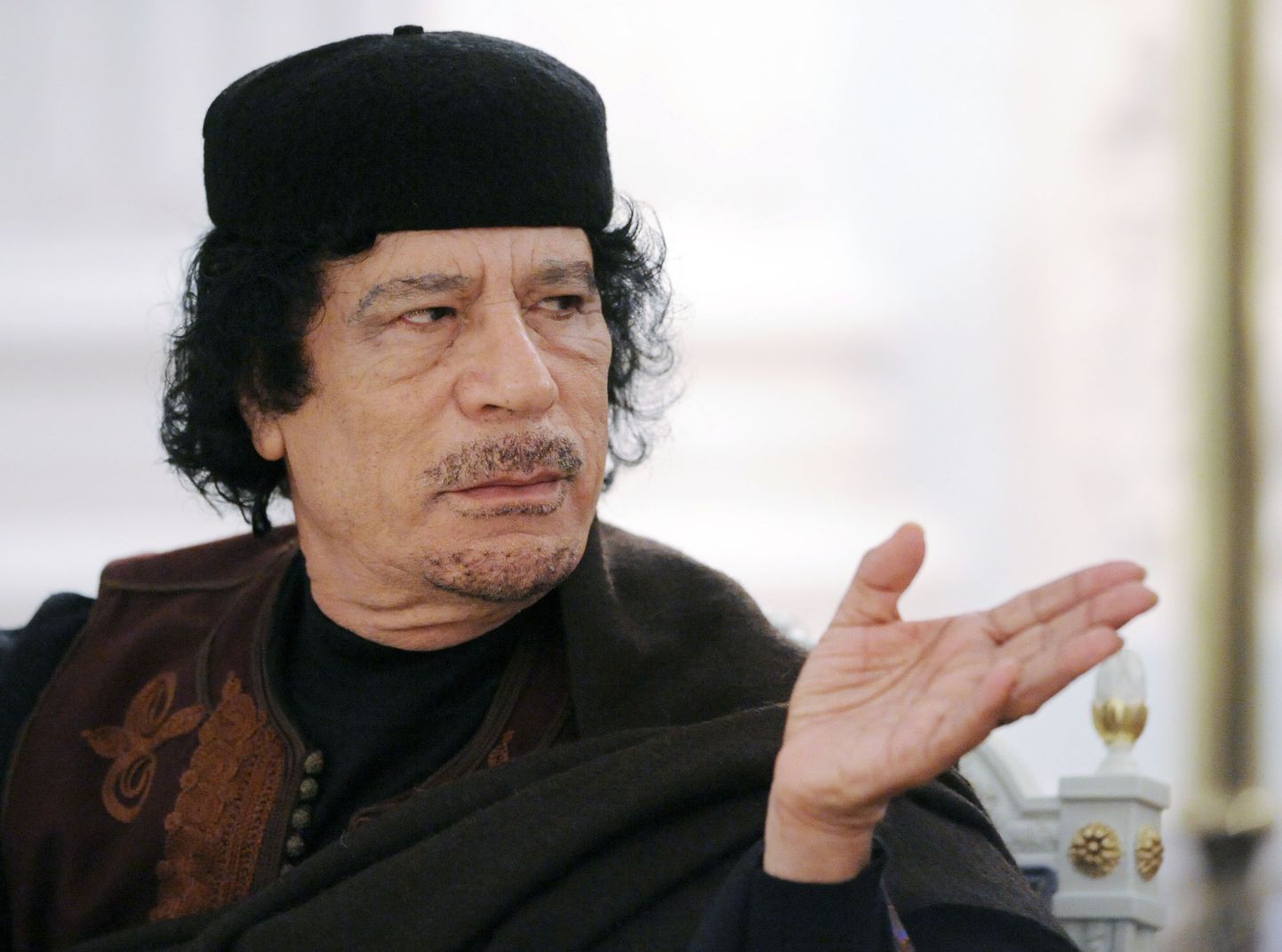 Liibüa liider Muammar Gaddafi.