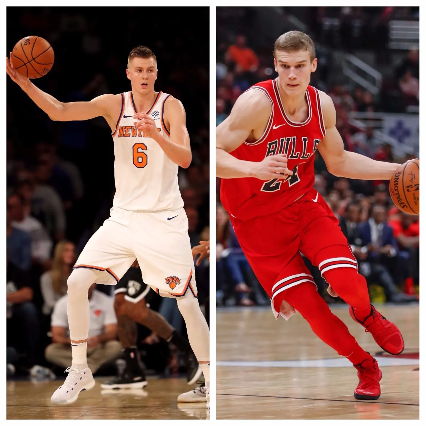 Kristaps Porzingis ja Lauri Markkanen