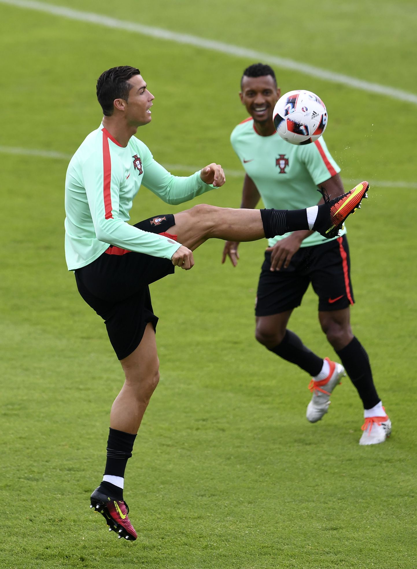 Cristiano Ronaldo (vasakul) ja Nani