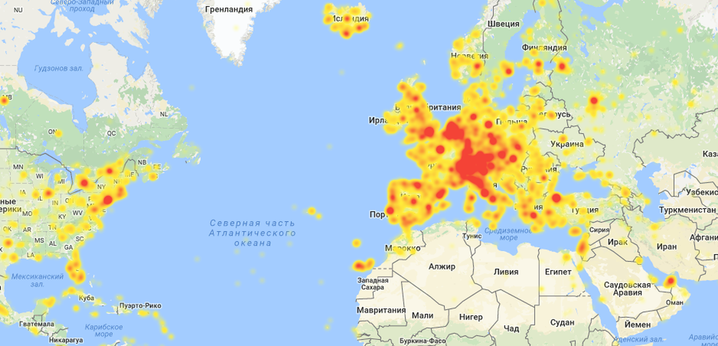 Интерактивная карта самых популярных мест для фотосъемки.