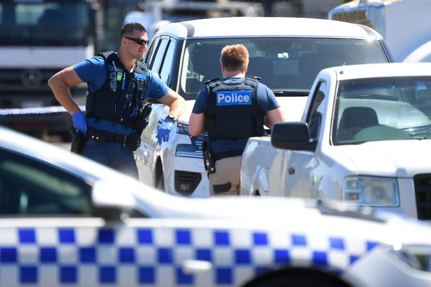 Politseinikud Melbourne'is.