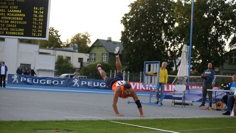 Otseblogi: Magnus Kirt põrutas üle 84 meetri ja sai kindla võidu, Kanteri võistlus jäi tagasihoidlikuks