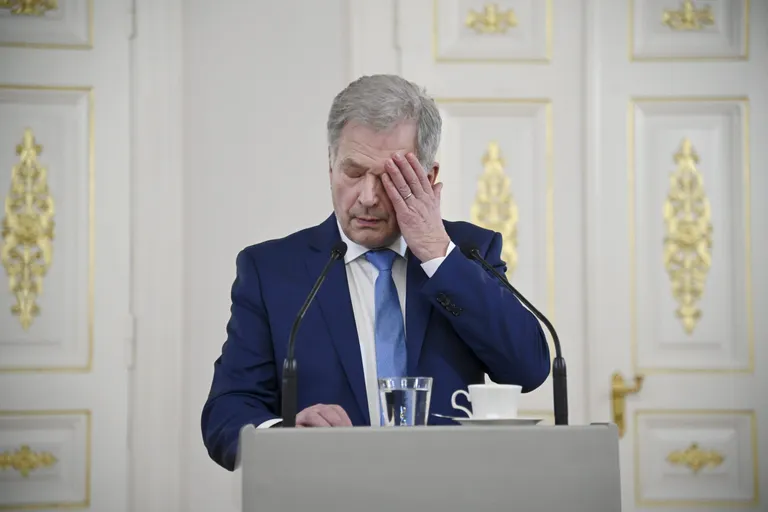 Soome president Sauli Niinistö 17. novembril 2021 pressikonverentsil