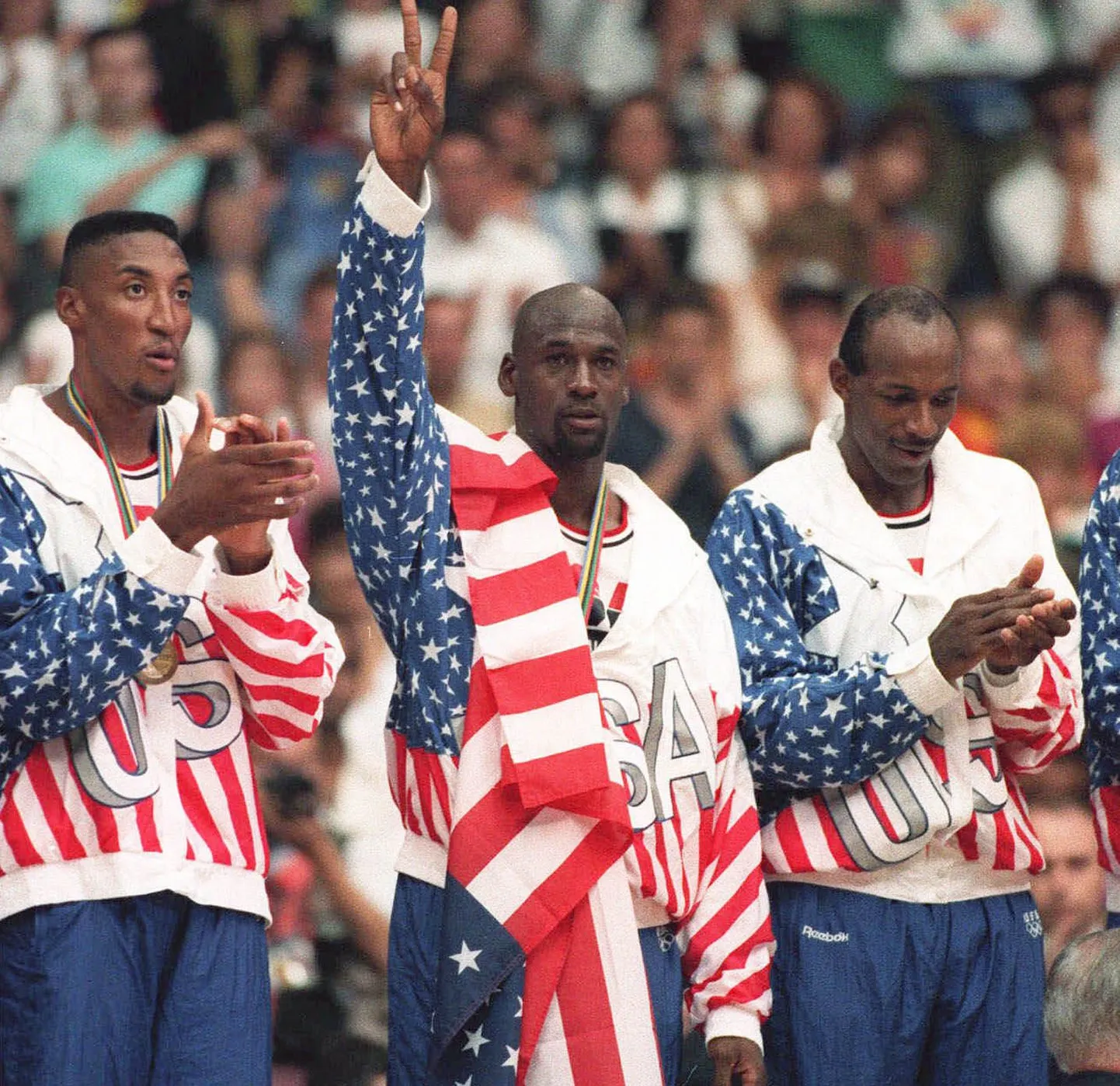 Michael Jordan ja Scottie Pippen 1992. aastal Barcelona olümpial.