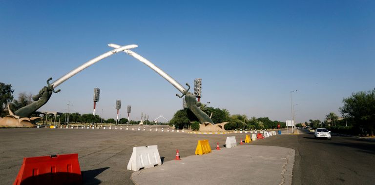 Võidukaare memoriaal Bagdadi taasavatud rohelises tsoonis.