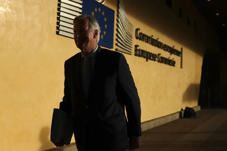 Michel Barnier täna Brüsselis.