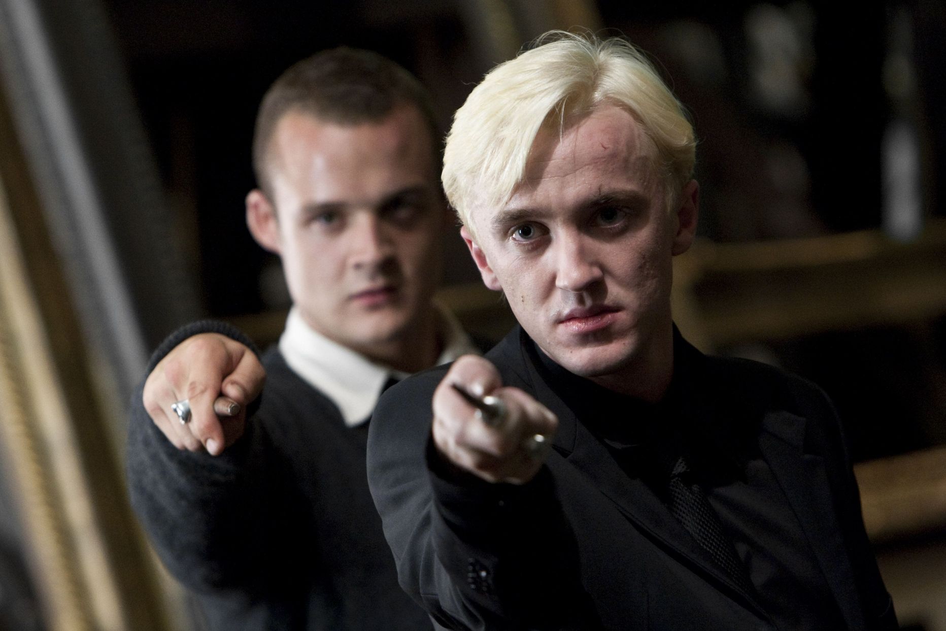 Tom Felton (paremal) «Harry Potteri» viimases filmis.