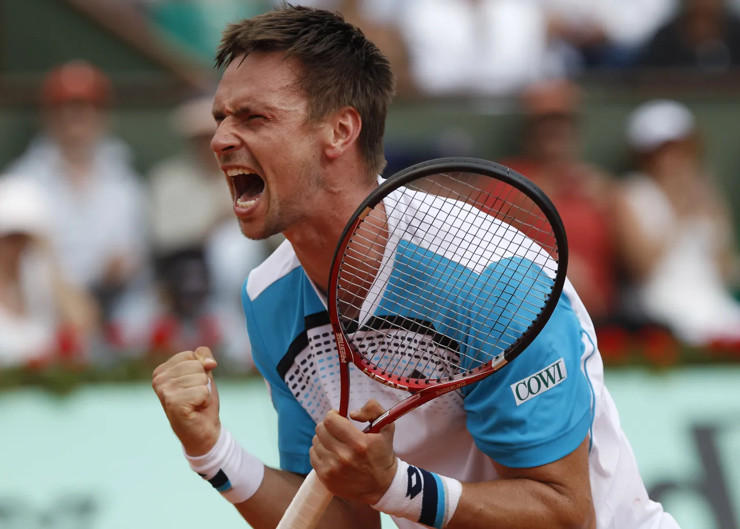 Rootsi endine tennisesuurus Robin Söderling 2011. aasta Prantsusmaa lahtistel meistrivõistlustel.