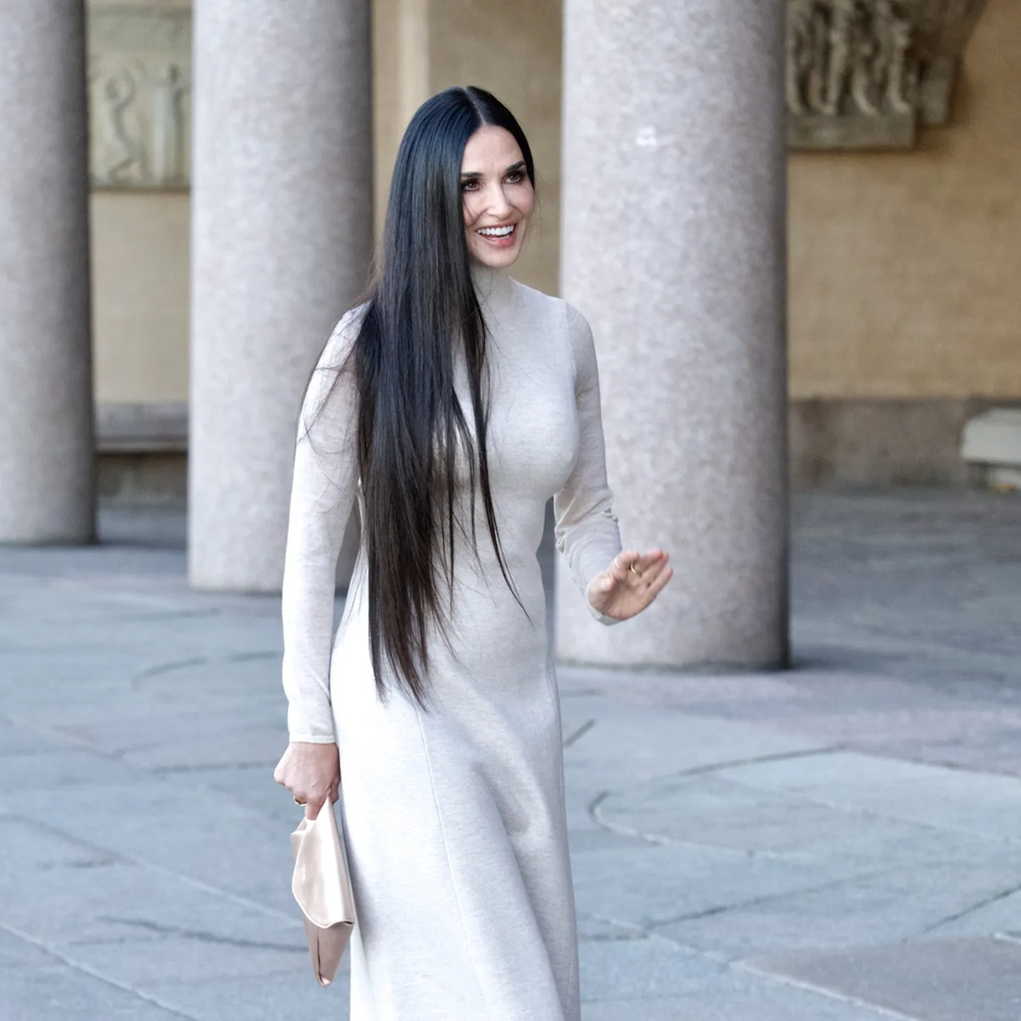 Demi Moore Stockholmis.
